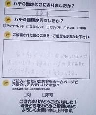 蜂　ハチ　蜂の巣　駆除　滋賀　京都　大阪　三重　福井　口コミ