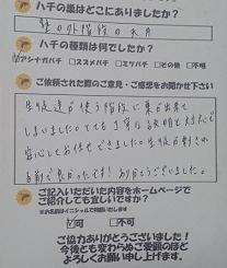 蜂　ハチ　蜂の巣　駆除　滋賀　京都　大阪　三重　福井　口コミ