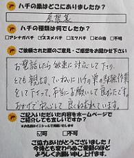 四日市市　蜂　ハチ　蜂の巣　駆除　滋賀　京都　大阪　三重　福井　口コミ