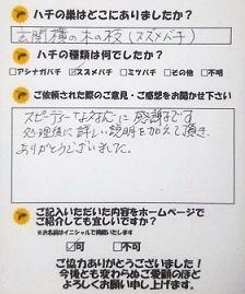 守山市　蜂　ハチ　蜂の巣　駆除　滋賀　京都　大阪　三重　福井　口コミ