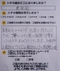 蜂　ハチ　蜂の巣　駆除　滋賀　京都　大阪　三重　福井　口コミ