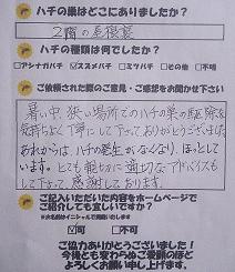 東近江市  蜂　ハチ　蜂の巣　駆除　滋賀　京都　大阪　三重　福井　口コミ