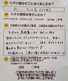栗東市　蜂　ハチ　蜂の巣　駆除　滋賀　京都　大阪　三重　福井　口コミ
