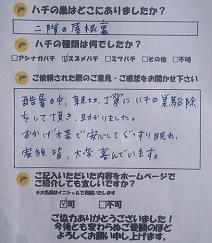 綴喜郡  井出町  蜂　ハチ　蜂の巣　駆除　滋賀　京都　大阪　三重　福井　口コミ