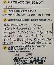 高槻市 蜂　ハチ　蜂の巣　駆除　滋賀　京都　大阪　三重　福井　口コミ