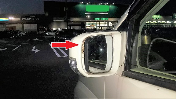 滋賀県甲賀市水口町で車のサイドミラー内に営巣したアシナガバチの蜂の巣駆除